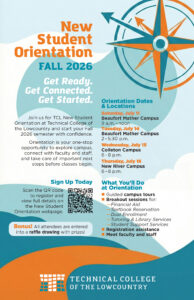2026 New Student Orientation flyer