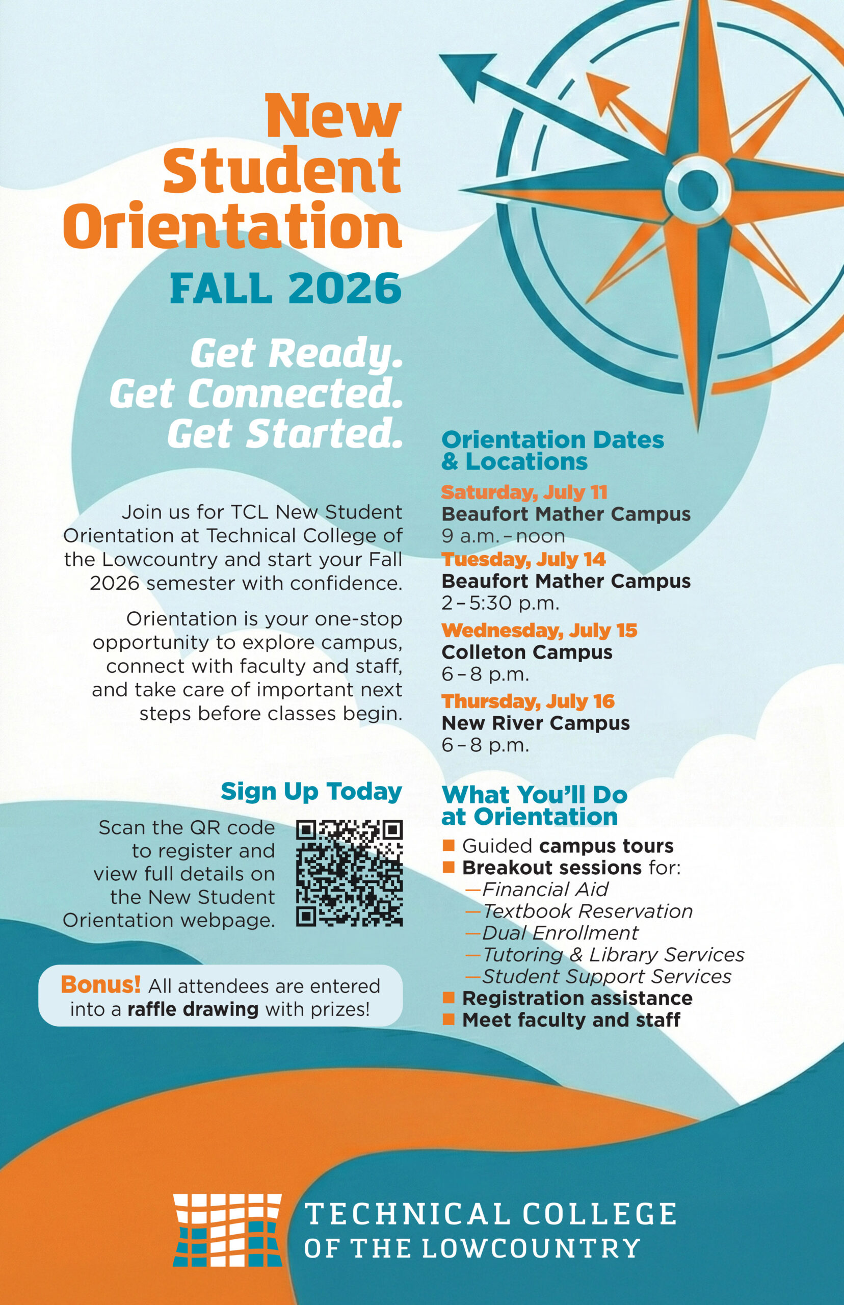 2026 New Student Orientation flyer
