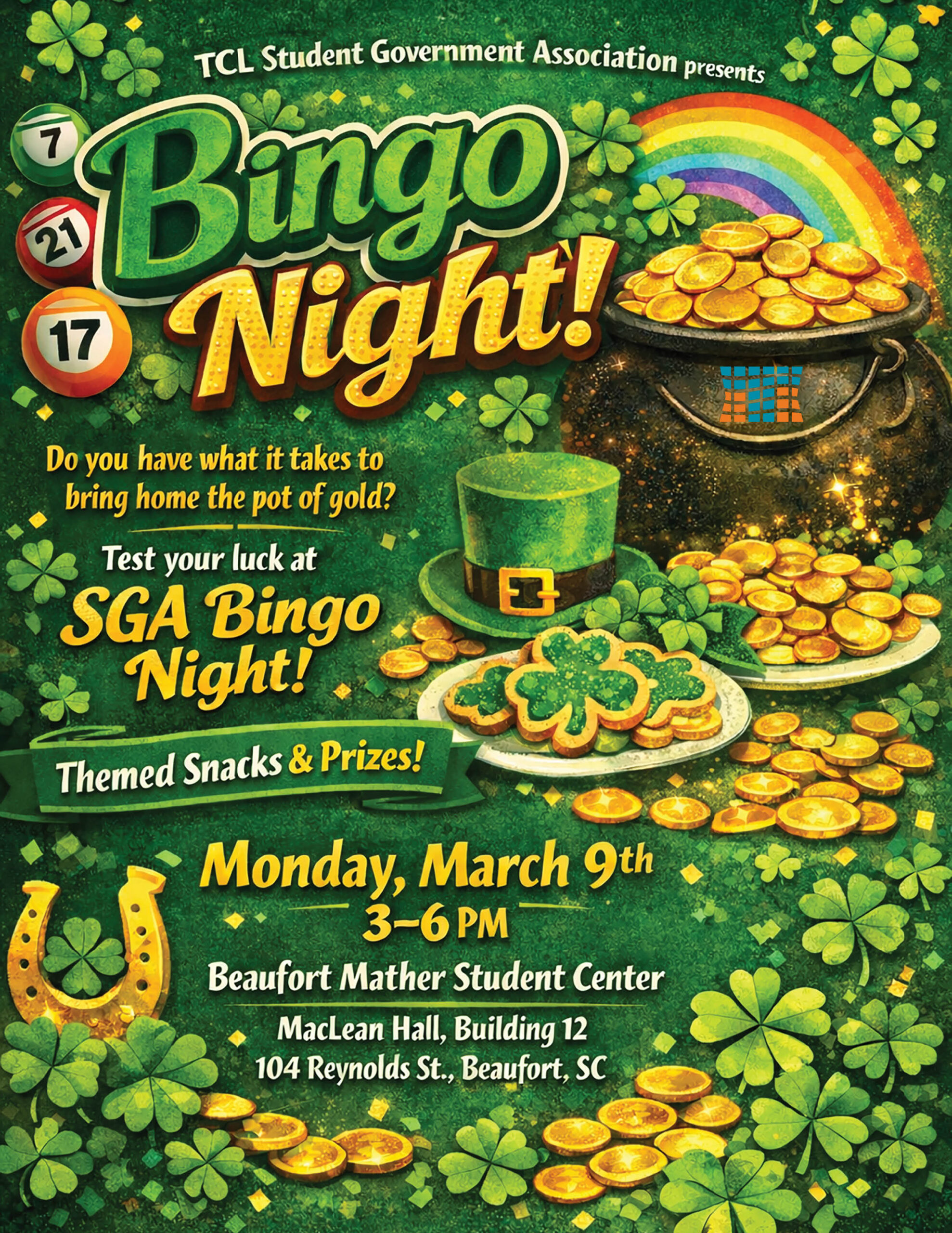 2026 SGA St. Patricks Bingo Night scaled