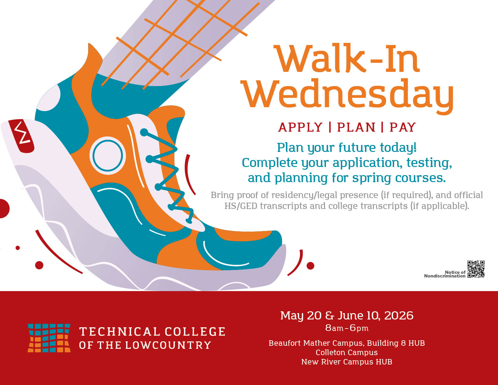 2026 Walk in Wednesday flyer spring